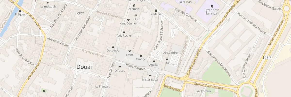 Plan du 81 Pl d’Armes à Douai