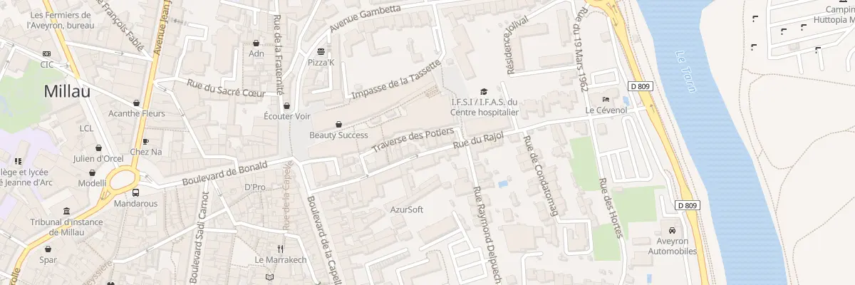 Plan du 51 Rue du Rajol à Millau