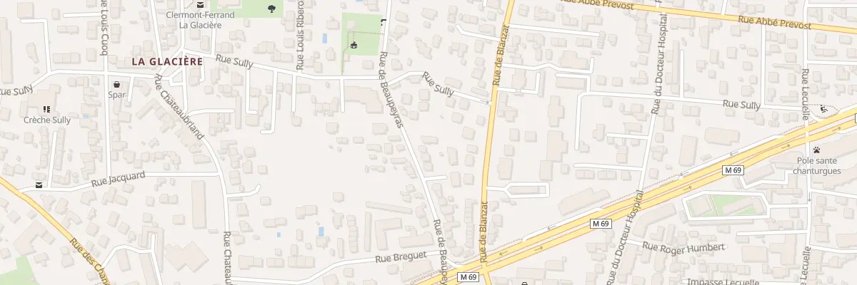 Plan du 62 Rue de Beaupeyras à Clermont-Ferrand