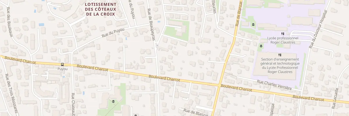 Plan du 110 Rue de Beaupeyras à Clermont-Ferrand