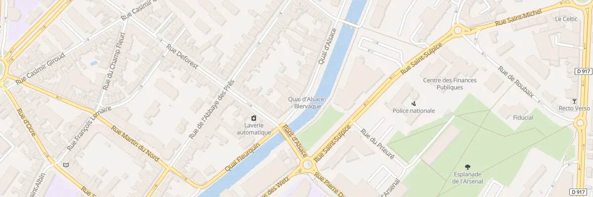 Plan du 39 Quai d’Alsace à Douai