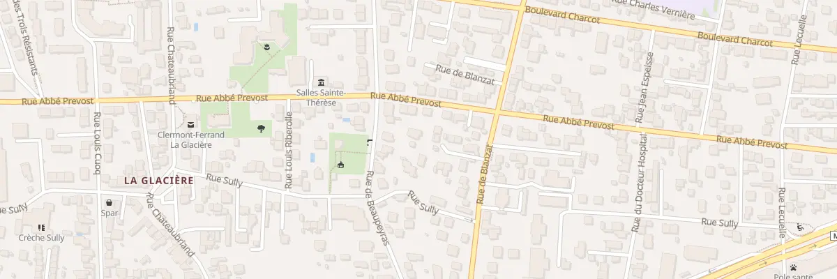 Plan du 82 Rue de Beaupeyras à Clermont-Ferrand