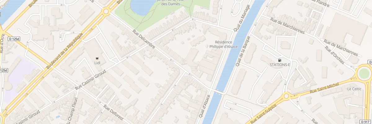 Plan du 82 Rue Delcambre à Douai