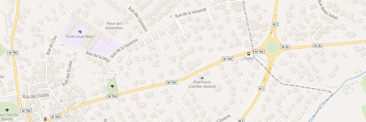 Plan du 235 Rte de Cebazat à Blanzat