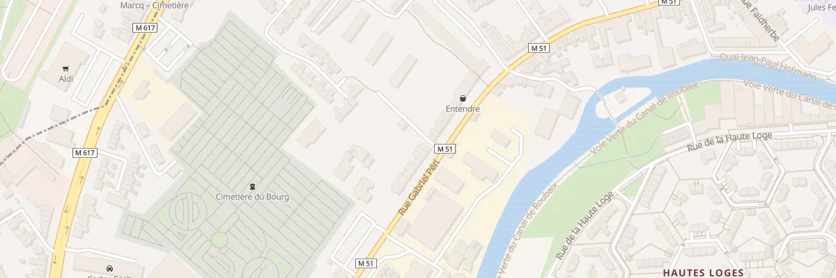 Plan du 72 Rue Gabriel Péri à Marcq-en-Barœul