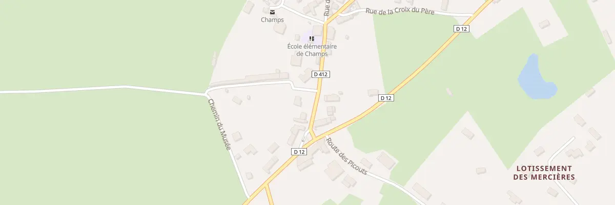 Plan du 1 Rte d’Ebreuil à Champs