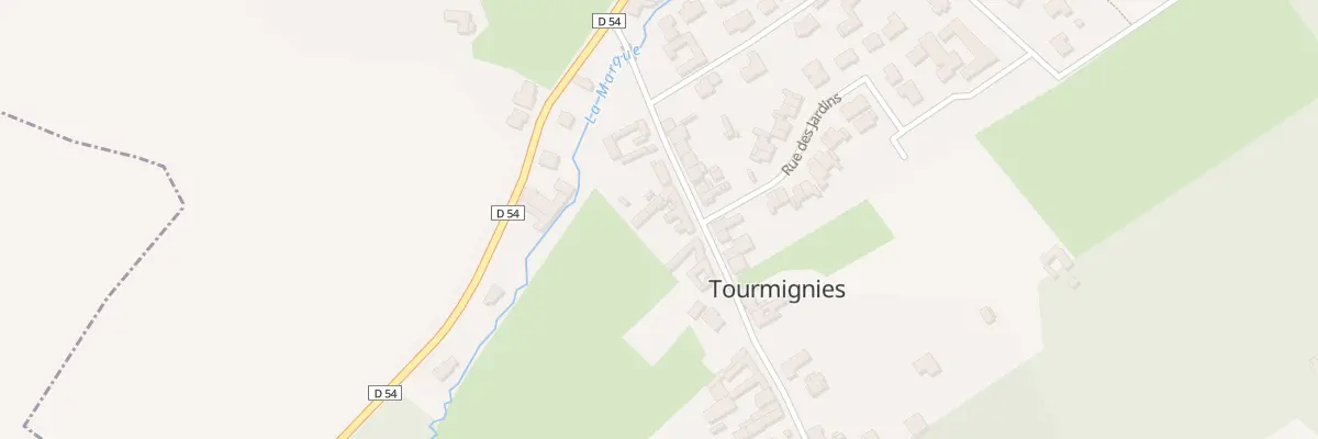 Plan du 14 Rue du Lt Aline Lerouge à Tourmignies