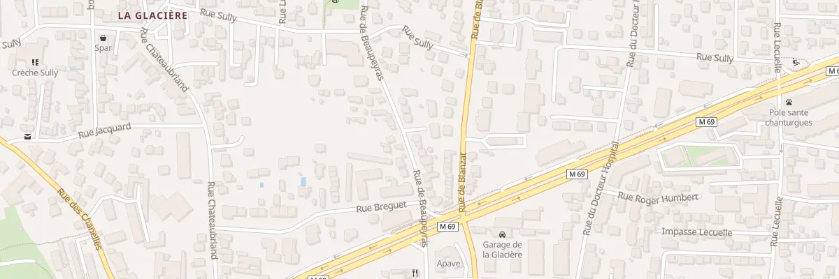 Plan du 54 Rue de Beaupeyras à Clermont-Ferrand