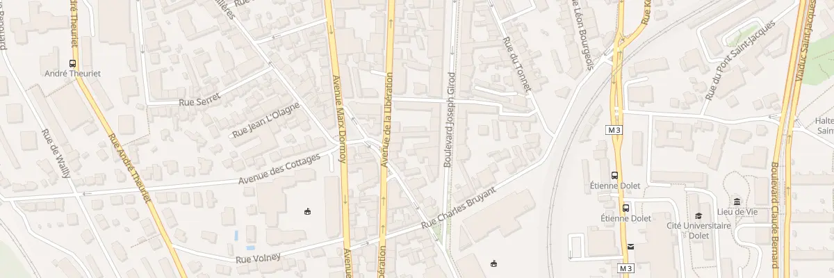 Plan du 75 Av de la Libération à Clermont-Ferrand
