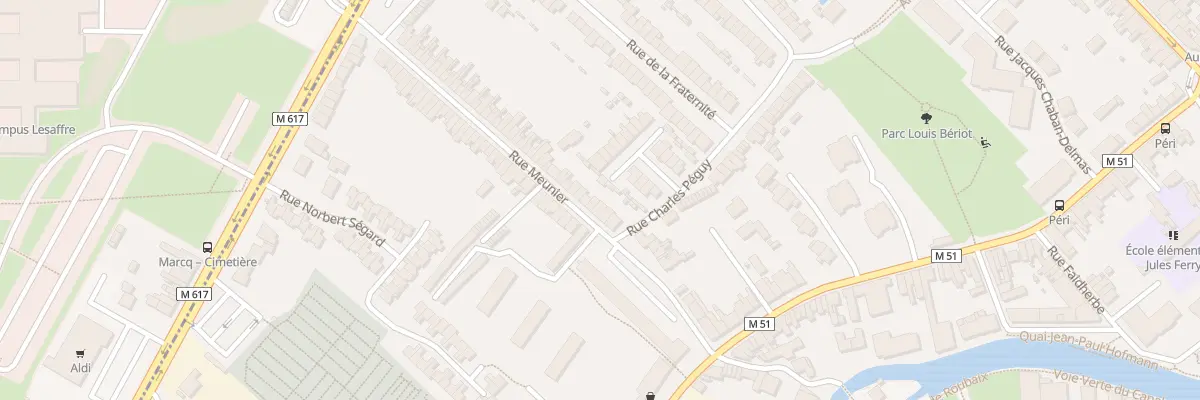 Plan du 28 Rue Meunier à Marcq-en-Barœul