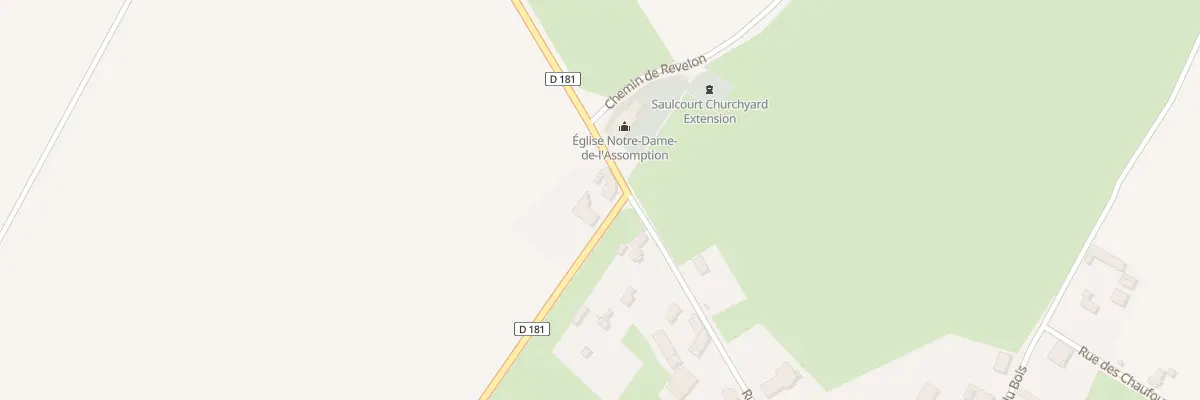 Plan du 1 Rue Paul Lejeune à Guyencourt-Saulcourt