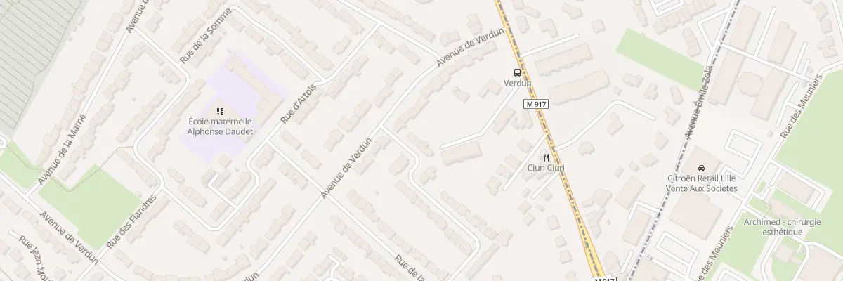 Plan du 3 Rue de l’Argonne à Faches-Thumesnil