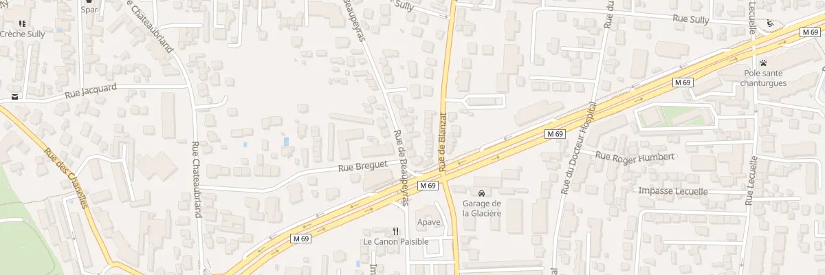 Plan du 44 Rue de Beaupeyras à Clermont-Ferrand