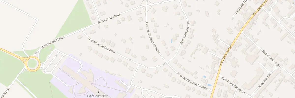 Plan du 15 Av de Saint Nicolas à Villers-Cotterêts