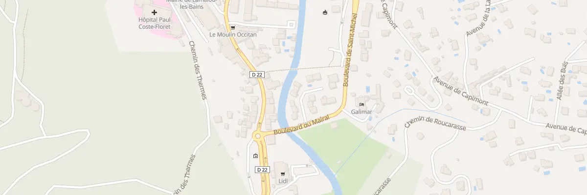Plan du 7 Rue du Mairal à Lamalou-les-Bains