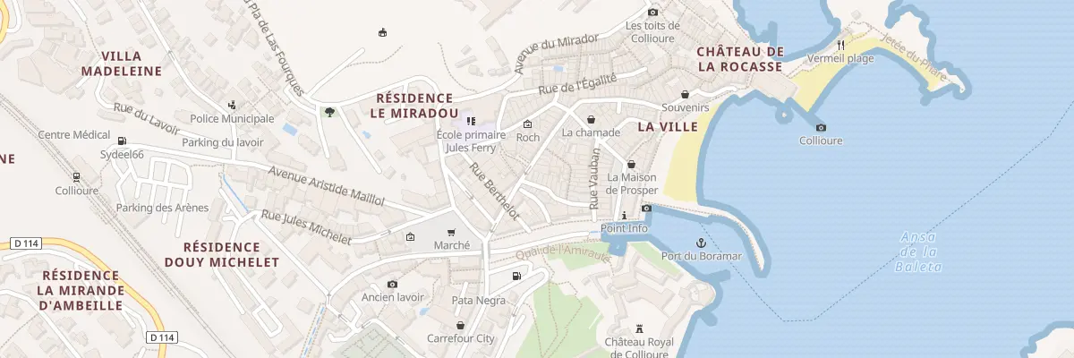 Plan du 12 Rue Colbert à Collioure