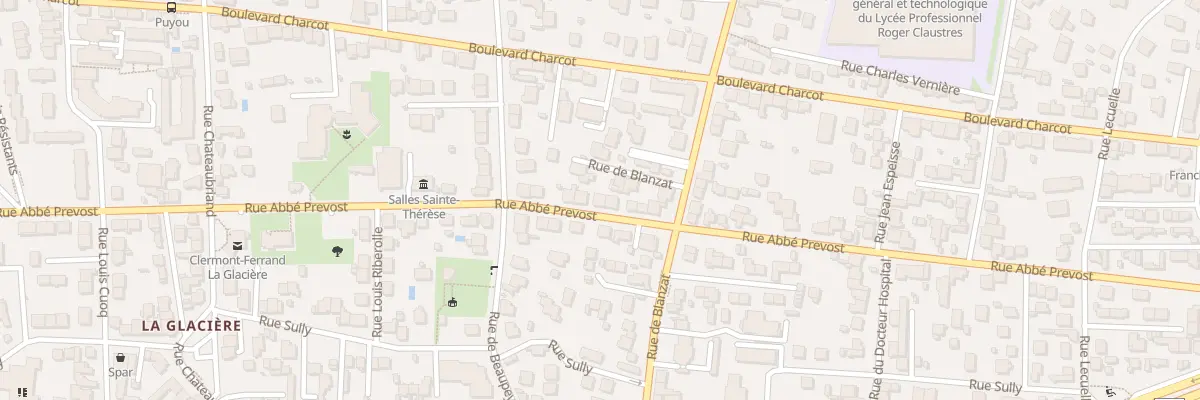 Plan du 96 Rue abbé Prevost à Clermont-Ferrand