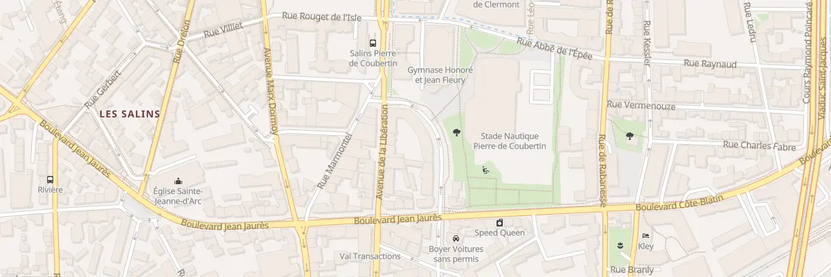 Plan du 29 Av de la Libération à Clermont-Ferrand
