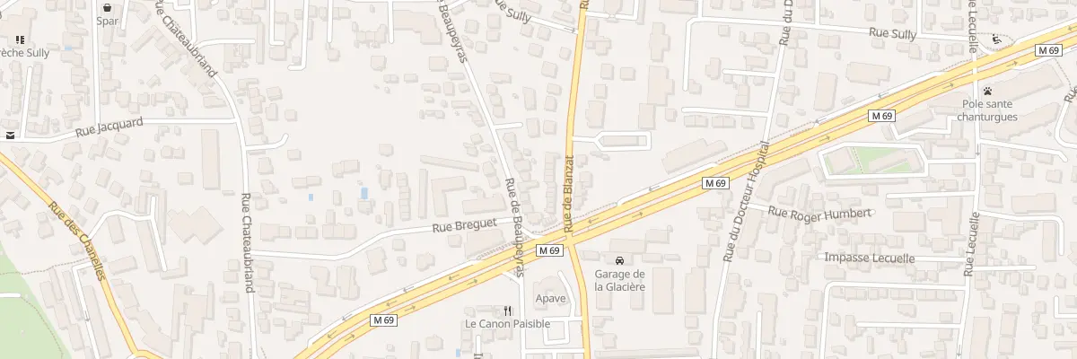 Plan du 125T Rue de Blanzat à Clermont-Ferrand