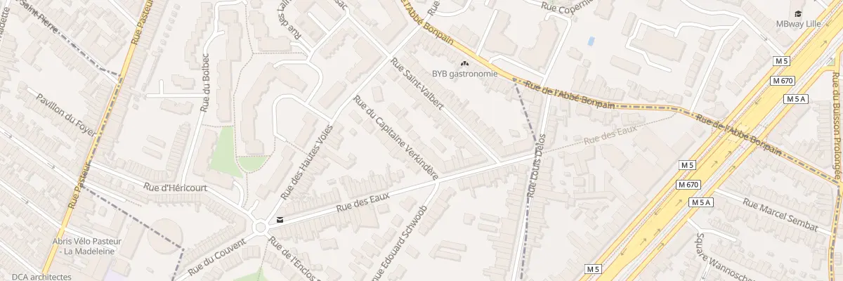 Plan du 20 Rue Capitaine Verkindere à Marcq-en-Barœul