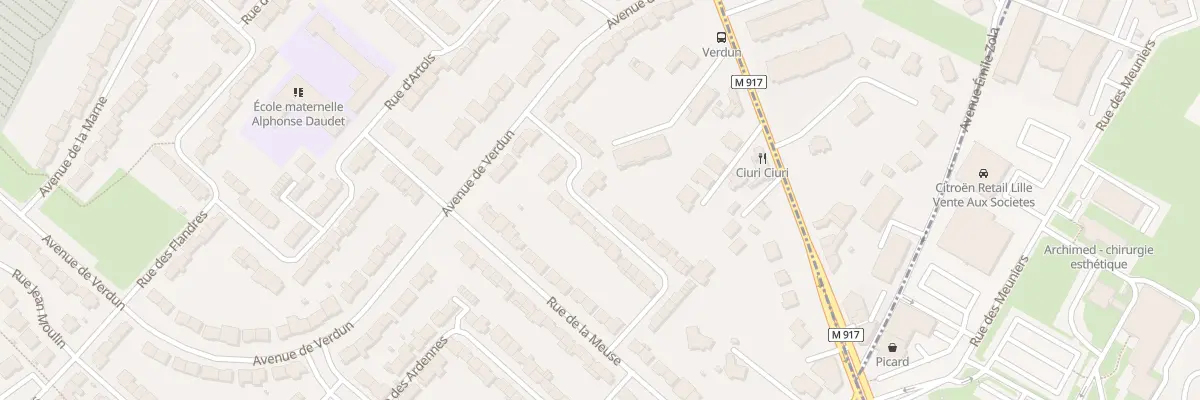 Plan du 11 Rue de l’Argonne à Faches-Thumesnil