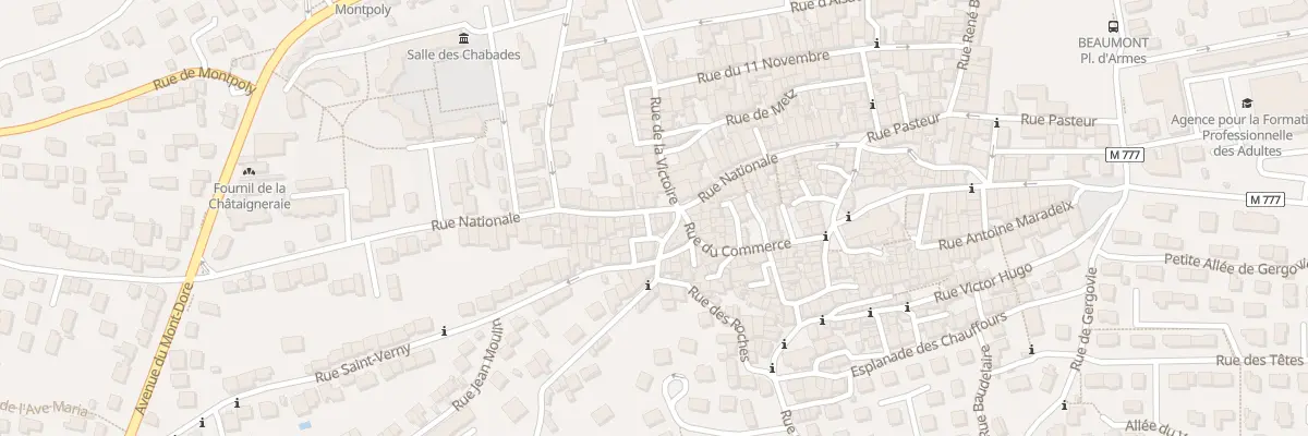 Plan du 59T Rue Nationale à Beaumont