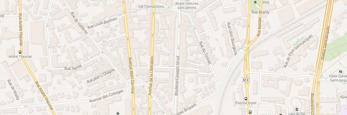 Plan du 65 Av de la Libération à Clermont-Ferrand