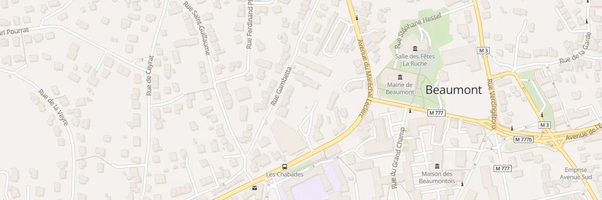 Plan du 25 Rue Gambetta à Beaumont