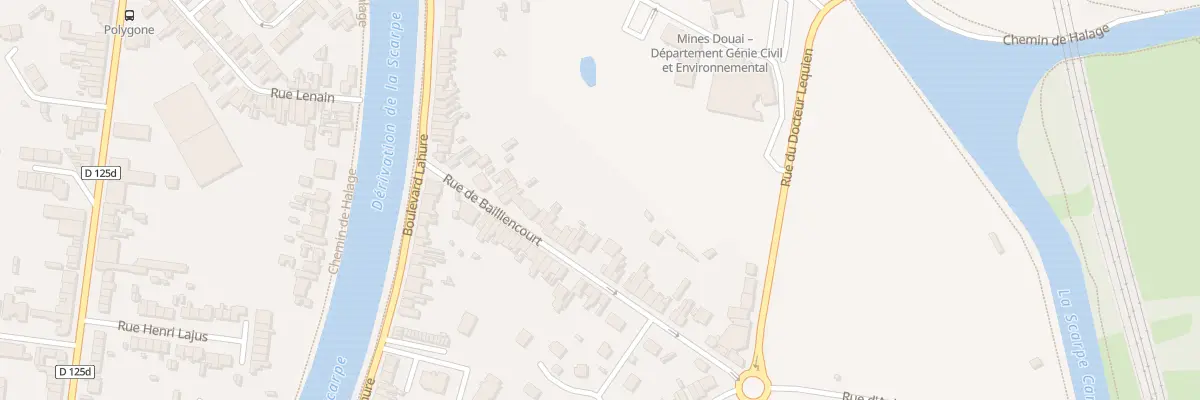 Plan du 162 Rue de Bailliencourt à Douai