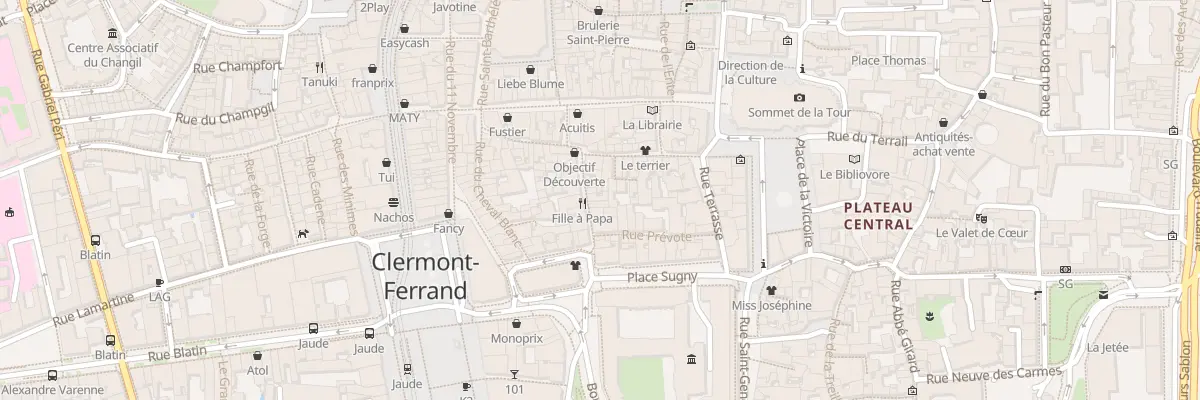 Plan du 9 Rue des Petits Gras à Clermont-Ferrand
