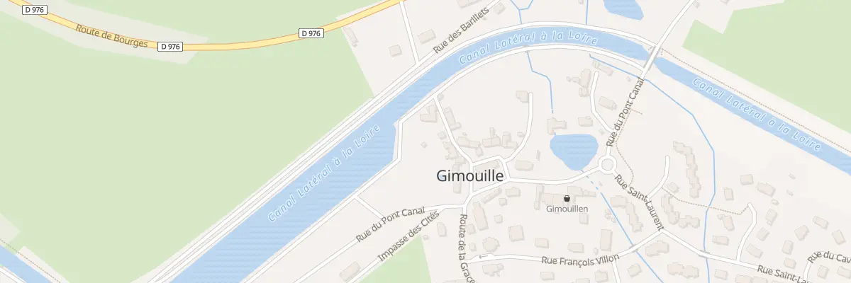 Plan du 5 Imp du Canal à Gimouille