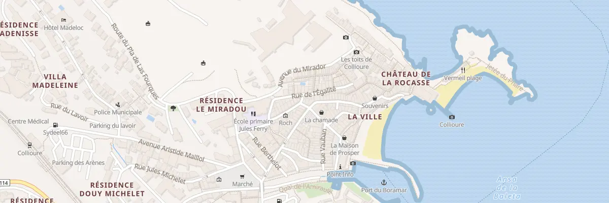 Plan du 22 Rue St Vincent à Collioure