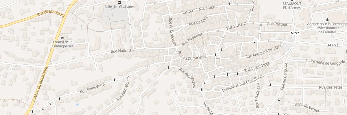Plan du 9 Pl Nationale à Beaumont