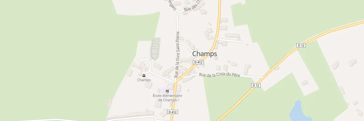 Plan du 19 Rte d’Ebreuil à Champs
