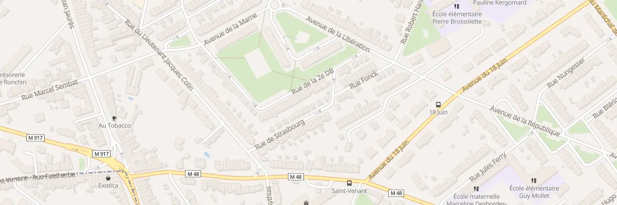Plan du 11 Rue de la Deuxième DB à Ronchin