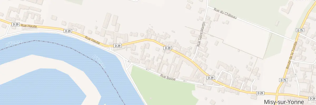 Plan du 29 Rue Haute à Misy-sur-Yonne