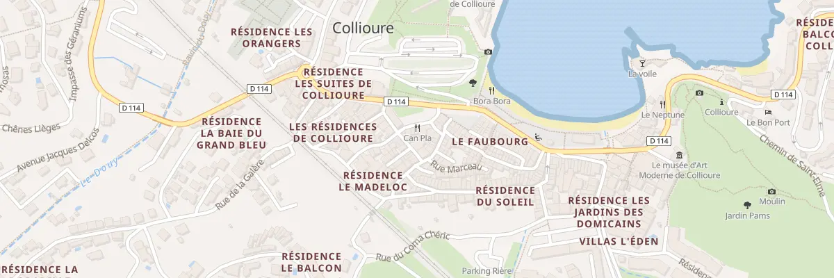 Plan du 5 Rue Camille Desmoulins à Collioure