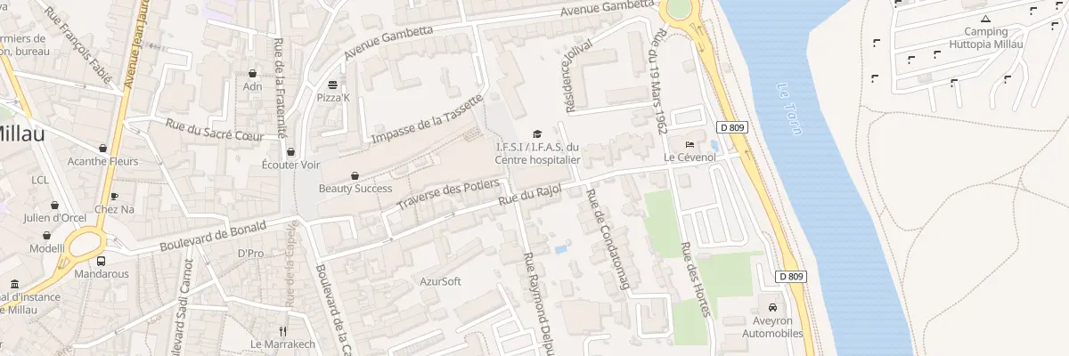 Plan du 63 Rue du Rajol à Millau