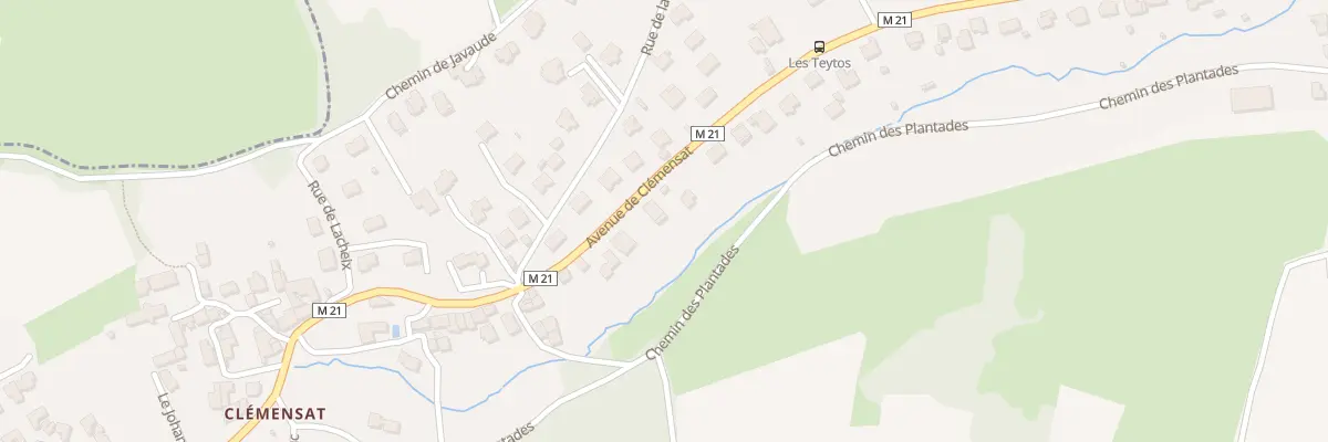 Plan du 57 Av de Clémensat à Romagnat