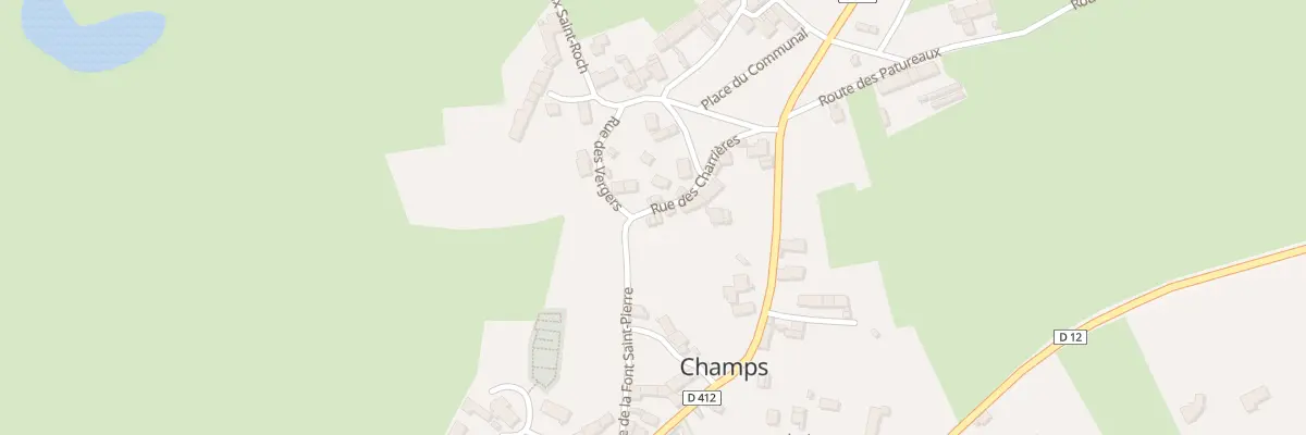 Plan du 13 Rue des Charrieres à Champs