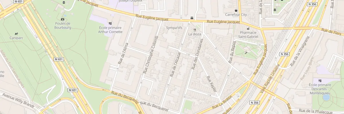 Plan du 24 Rue de l’Alcazar à Lille