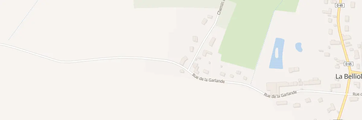 Plan du 1 Che des Gélins à La Belliole
