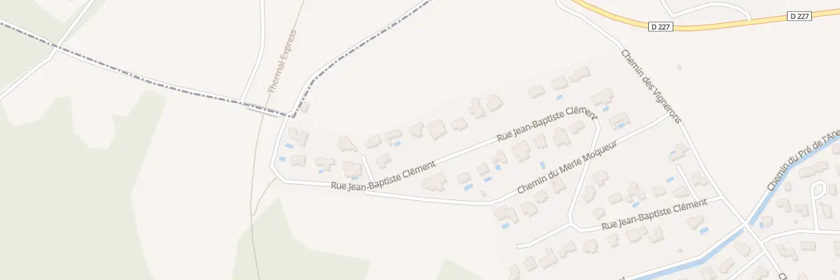 Plan du 43 Rue Jean Baptiste Clement à Riom