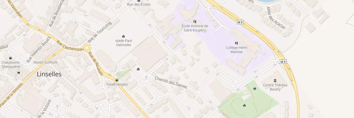 Plan du 45 Rue des Écoles à Linselles