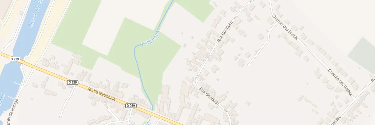 Plan du 13 Rue Gondelin à Marquion