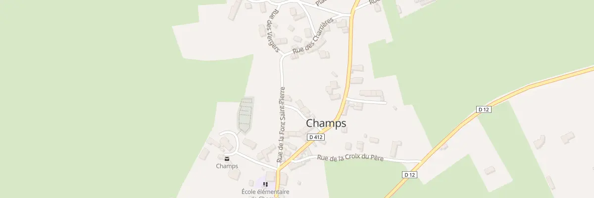 Plan du 6 Rue Traversiere à Champs