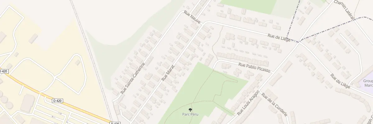 Plan du 40 Rue Marat à Auby