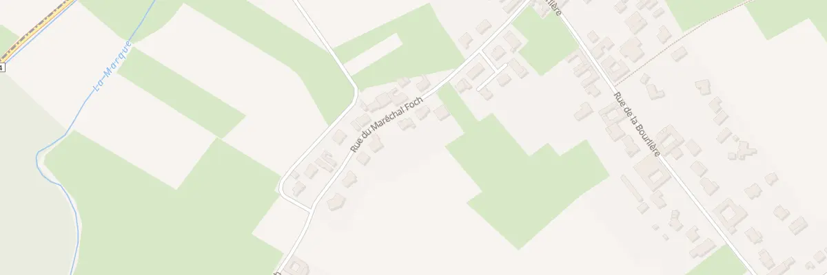 Plan du 13 Rue du Maréchal Foch à Tourmignies