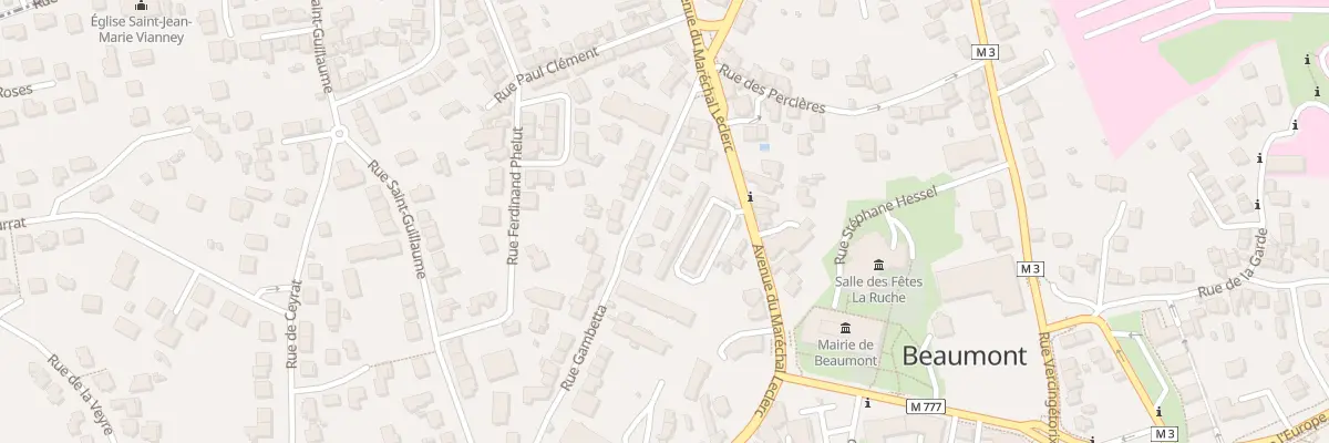 Plan du 11 Rue Gambetta à Beaumont