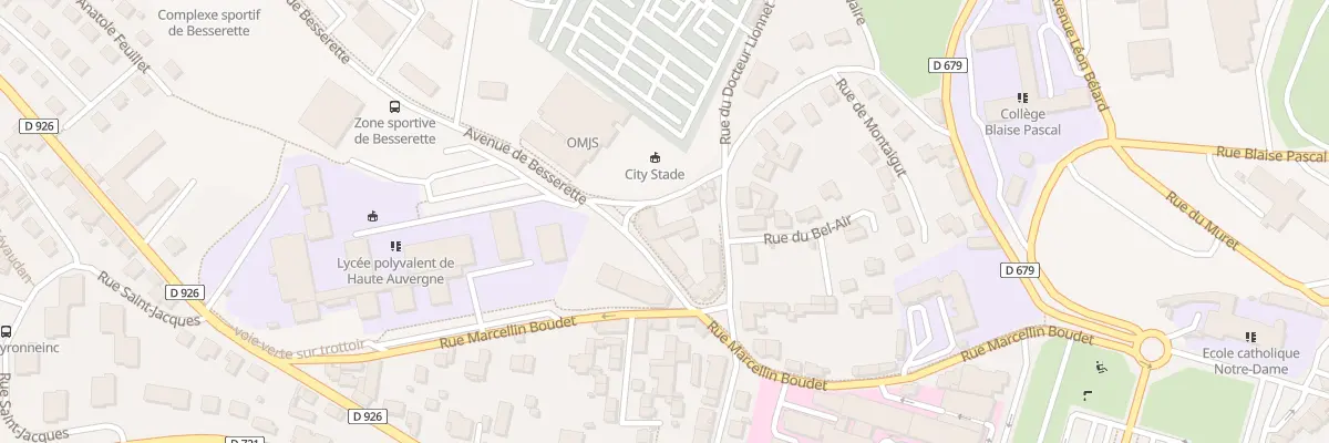 Plan du 8 Av de Besserette à Saint-Flour